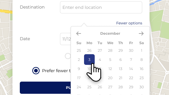 Journey Planner instructions